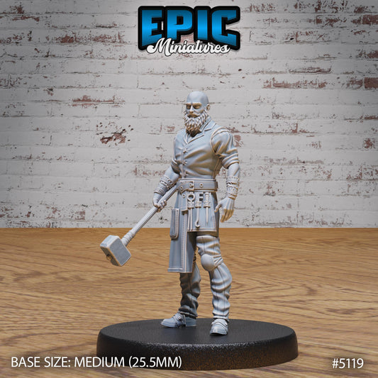 Imprisoned Blacksmith - Epic Miniatures | #116 -Prison Break