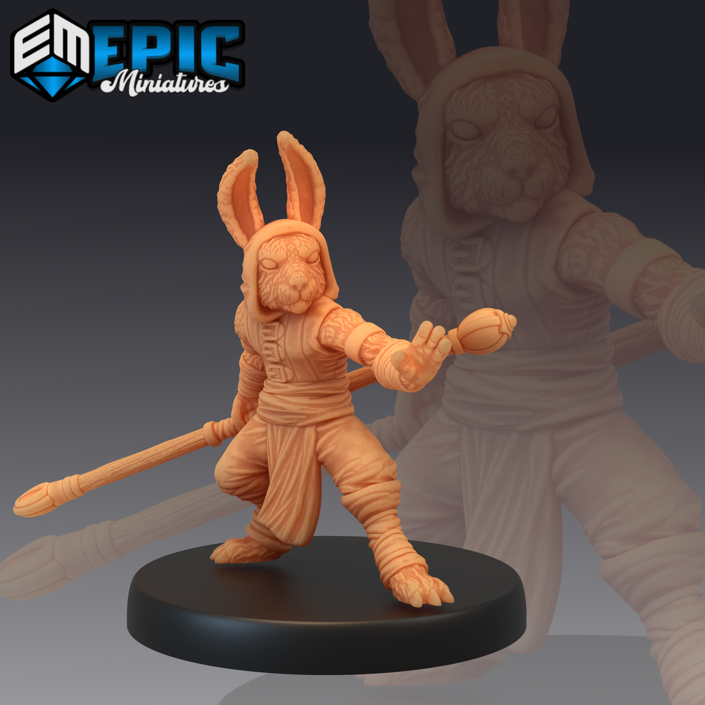Bunny Tribe Series - #48 Extra Monsters Pack - Epic Miniatures | Medium | Humanoids, Masculine
