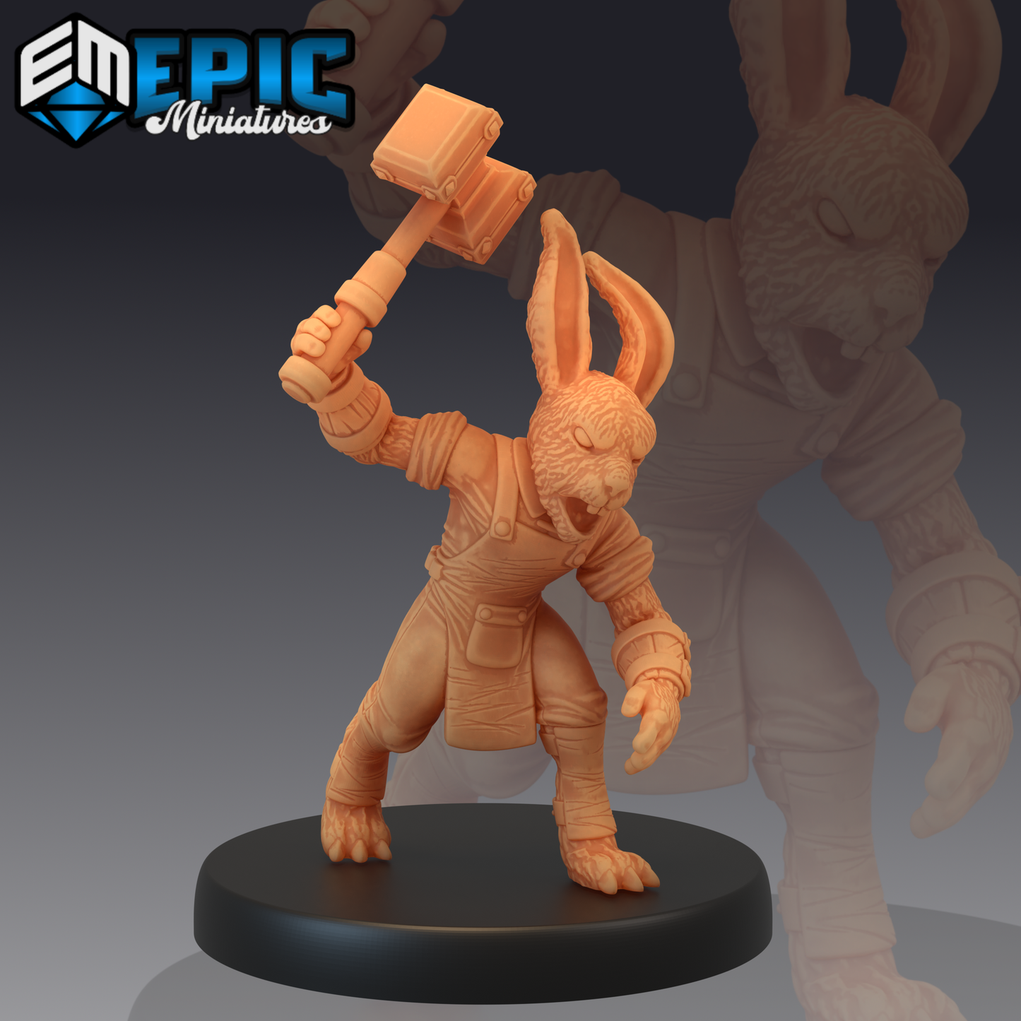 Bunny Tribe Series - #48 Extra Monsters Pack - Epic Miniatures | Medium | Humanoids, Masculine