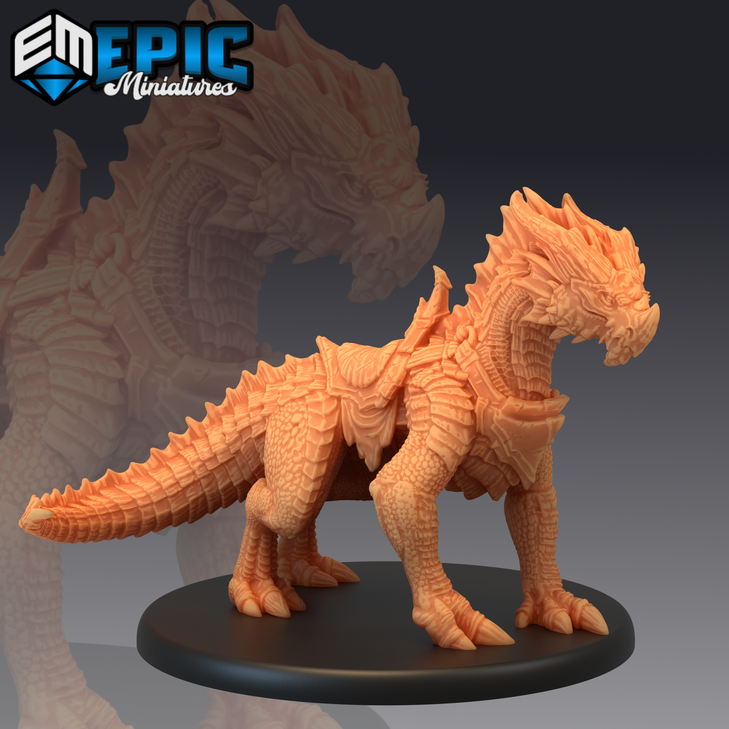 Red Guard Drake Series - Epic Miniatures | Large | Dragon, Masculine