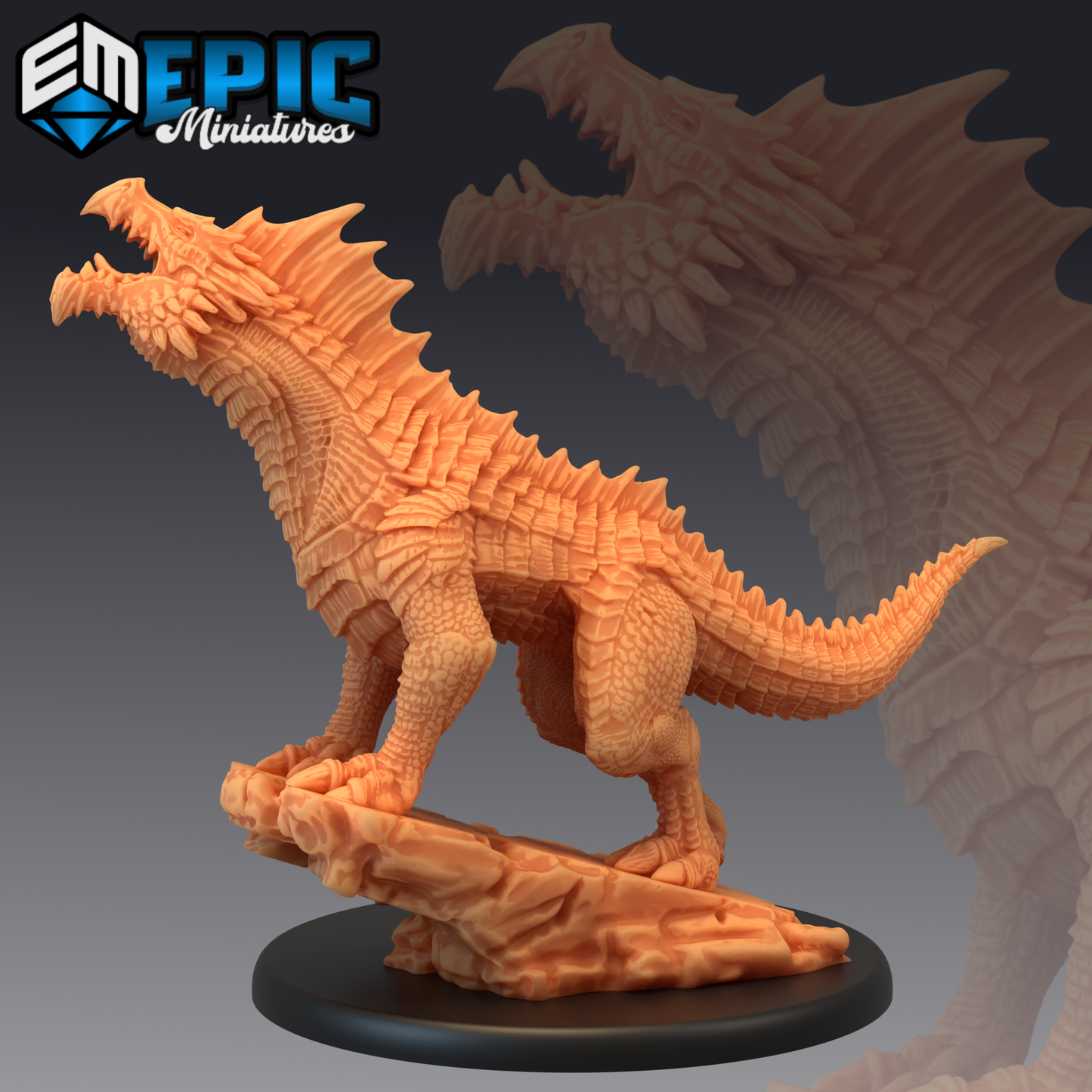 Green Guard Drake Series - #48 Extra Monster Pack - Epic Miniatures | Large | Dragon, Masculine