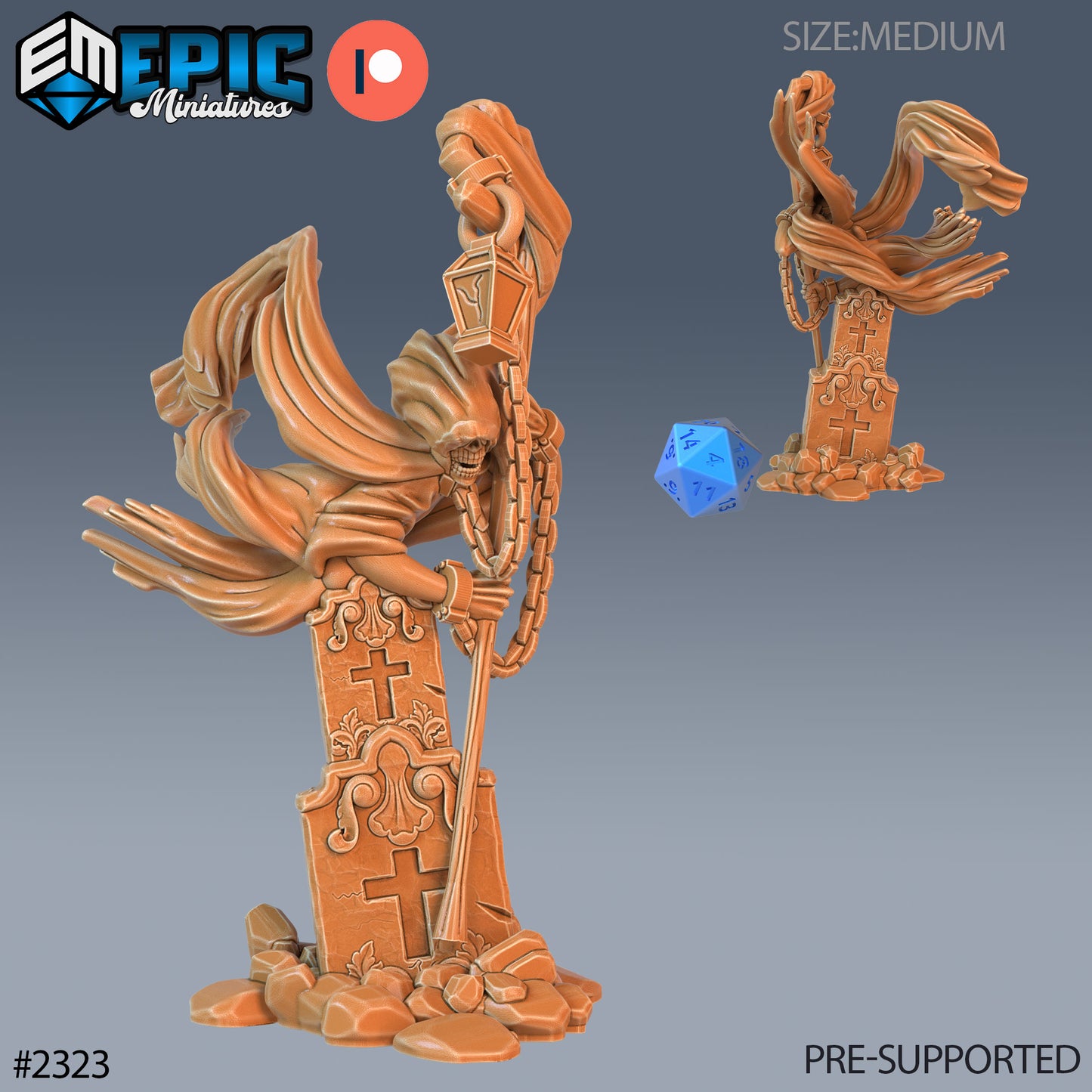 Graveyard Ghost Dagger - Epic Miniatures | #58 Tombs of Demise