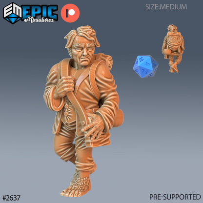 Halfling Villager - Epic Miniatures | #65 Little Folk