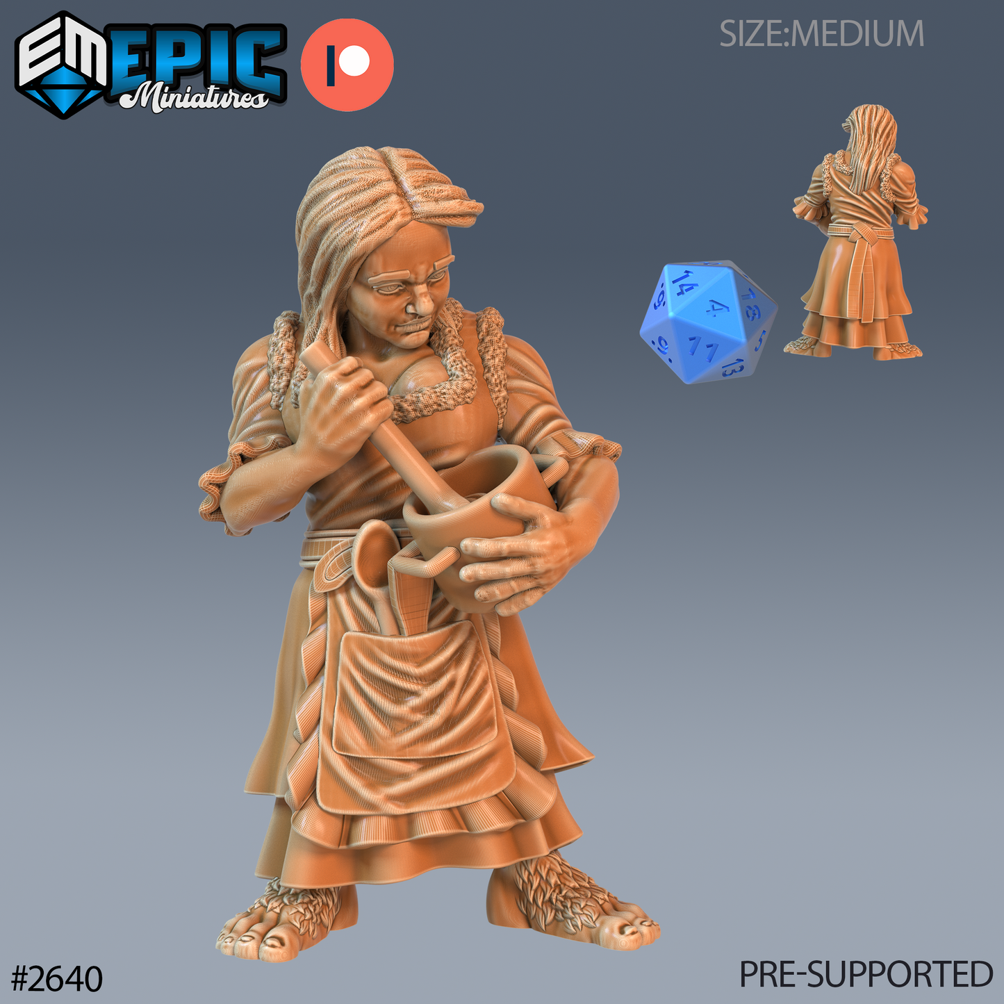 Halfling Villager - Epic Miniatures | #65 Little Folk