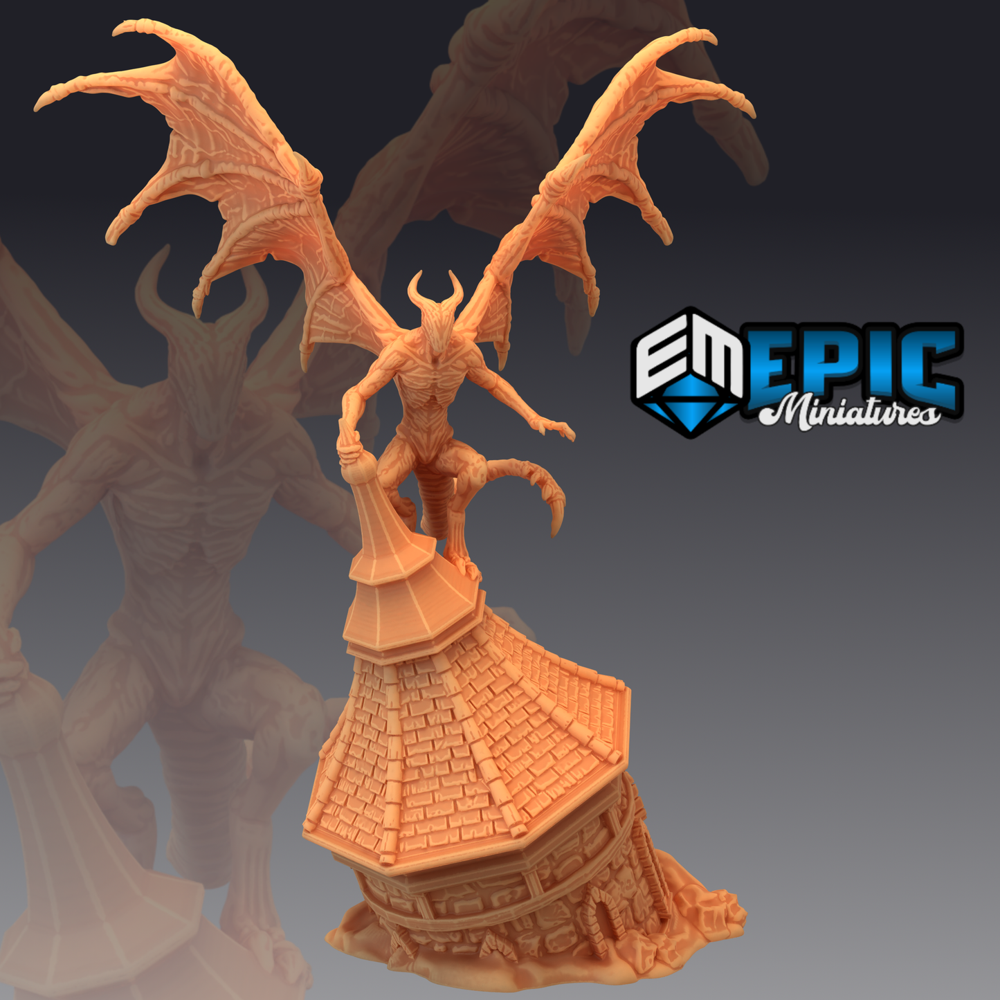 Night Gaunt Series - Epic Miniatures | Large | D&D | Lovecraft, Lovecraftian, Evil, Strahd, Gargoyle
