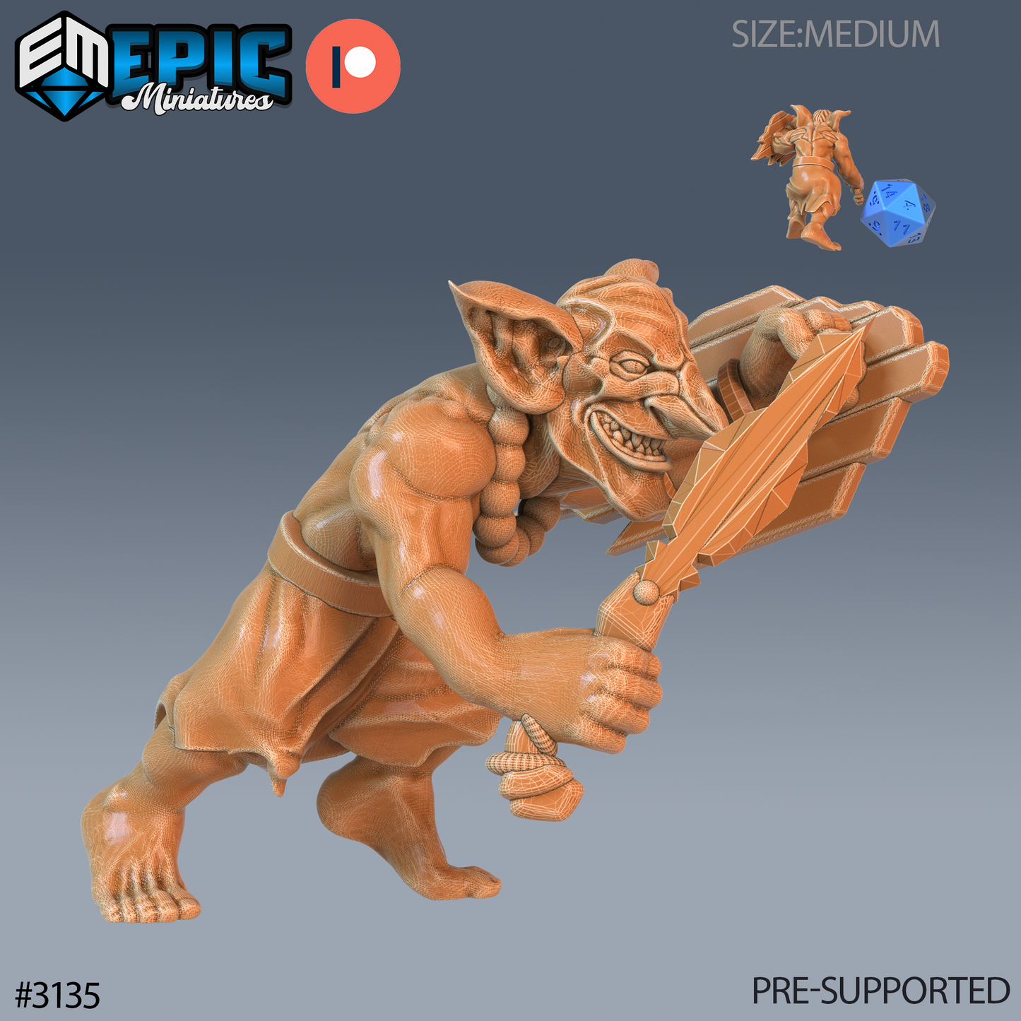 Wicked Goblin Tribe Series - #75 Easter Surprise - Epic Miniatures | Goblins | Masuline | Weapons | Medium