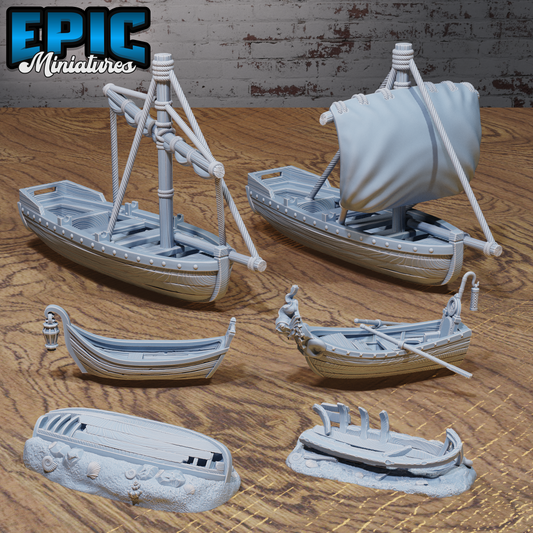 Harbor Boats  Series - Epic Miniatures | #92 Sinister Harbor