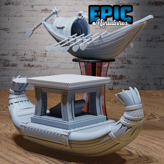 Ancient Egyptian River Boats - Epic Miniatures | #96 Bone Dry Desert