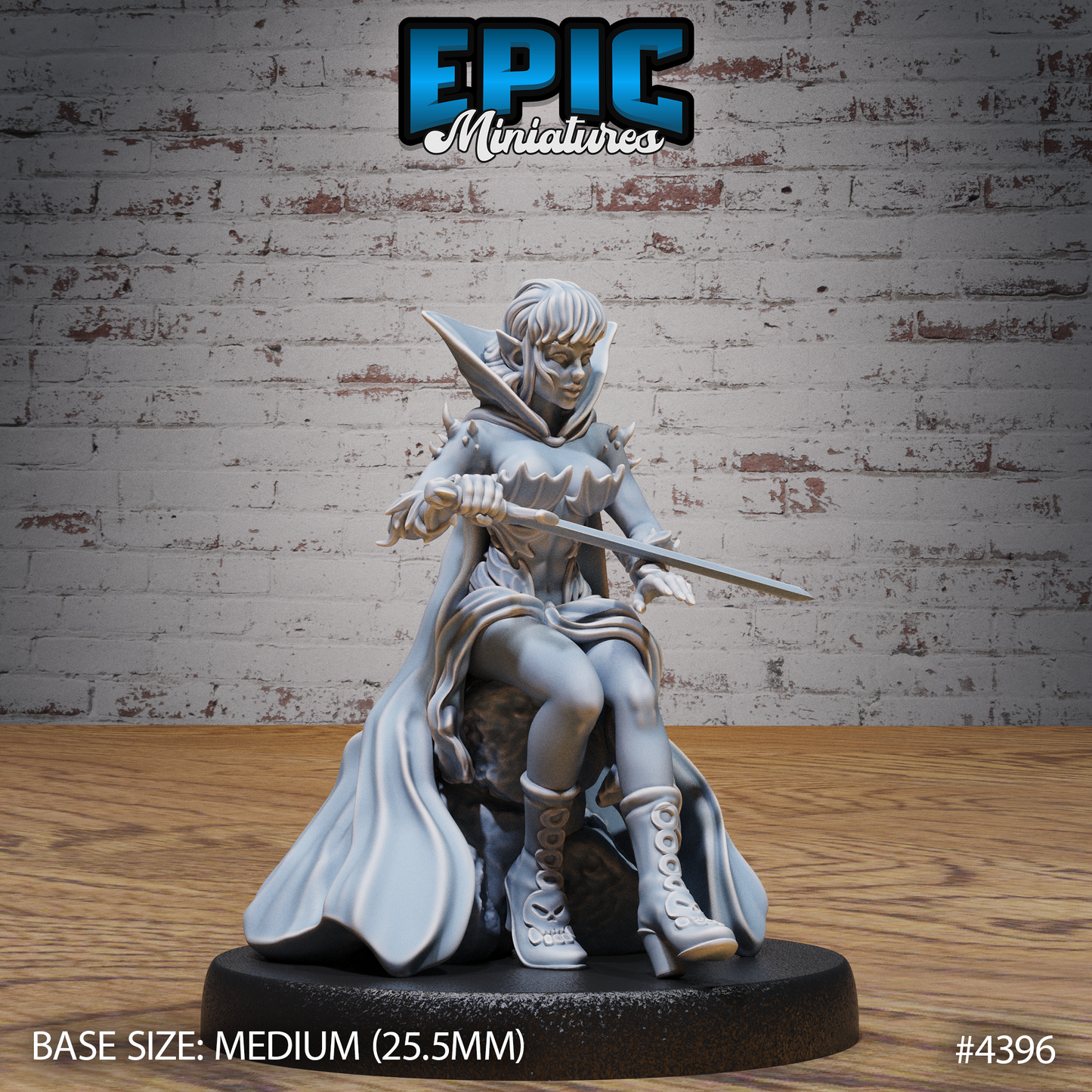Elf Warlock Female - Epic Miniatures | #101 - Mighty Heroes