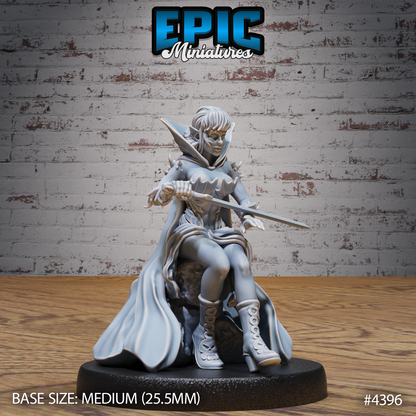 Elf Warlock Female - Epic Miniatures | #101 - Mighty Heroes