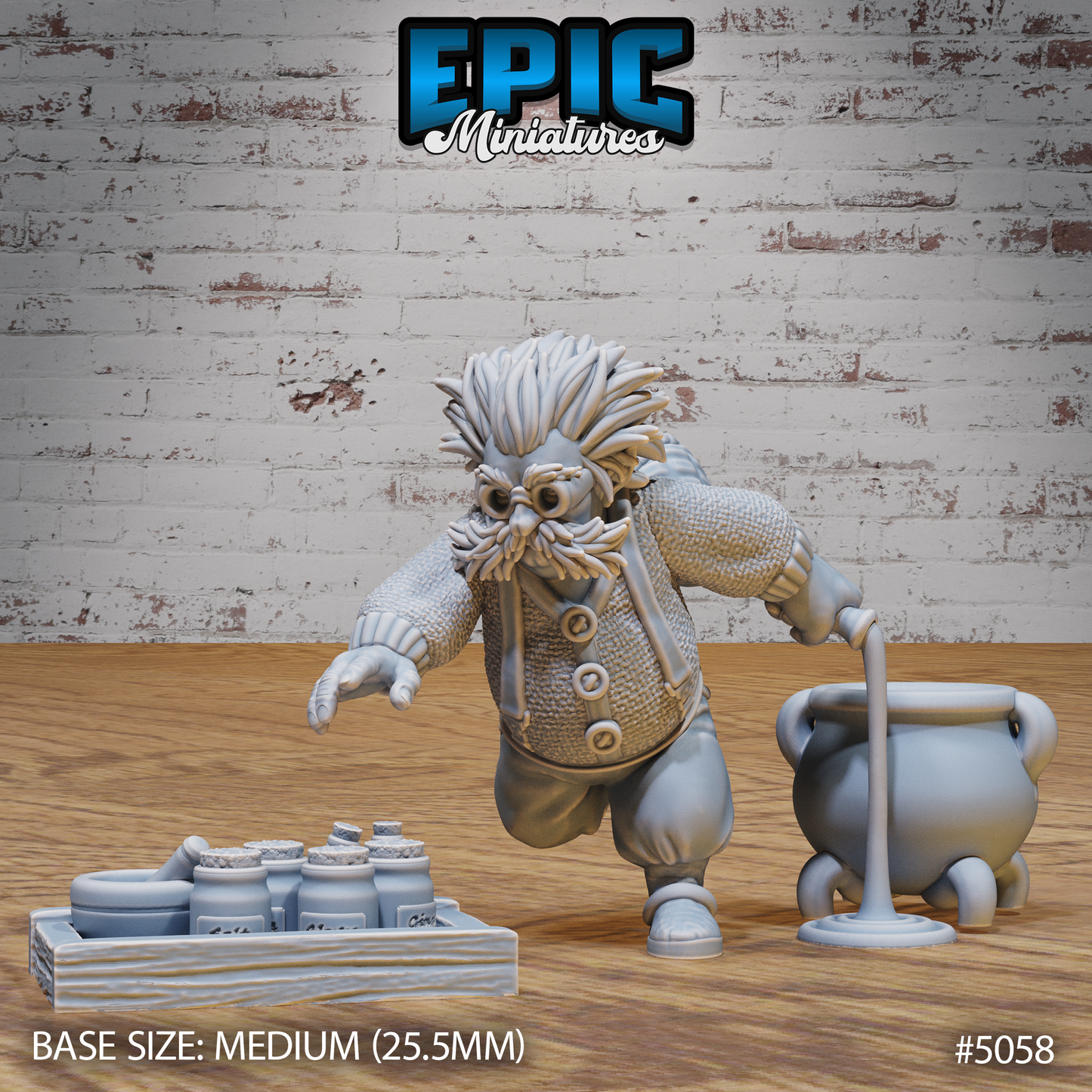 Halfling Villager - Epic Miniatures | #115 -Halfling Meadows