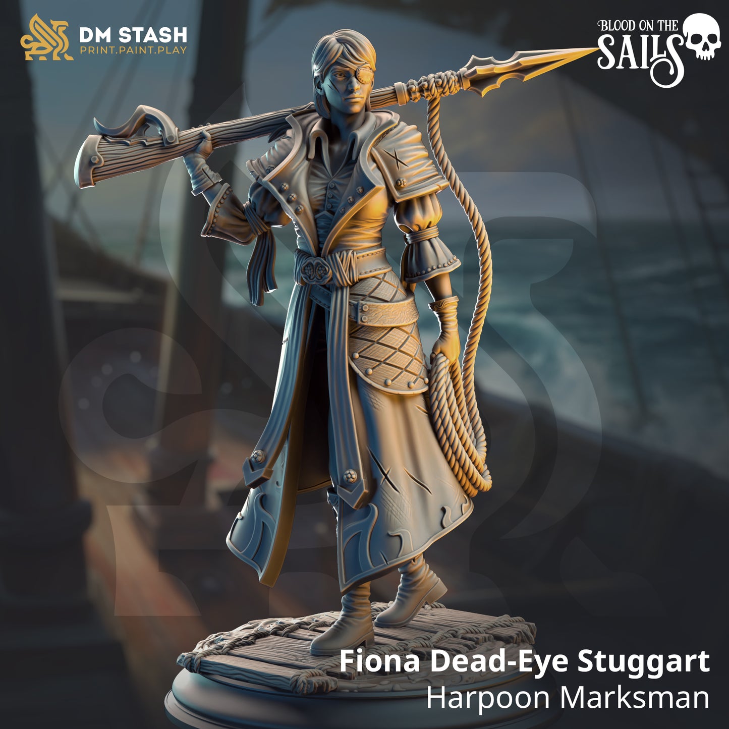 Fiona "Dead-Eye" Stuggart - Harpoon Marksman | DM Stash | Blood on the Sails