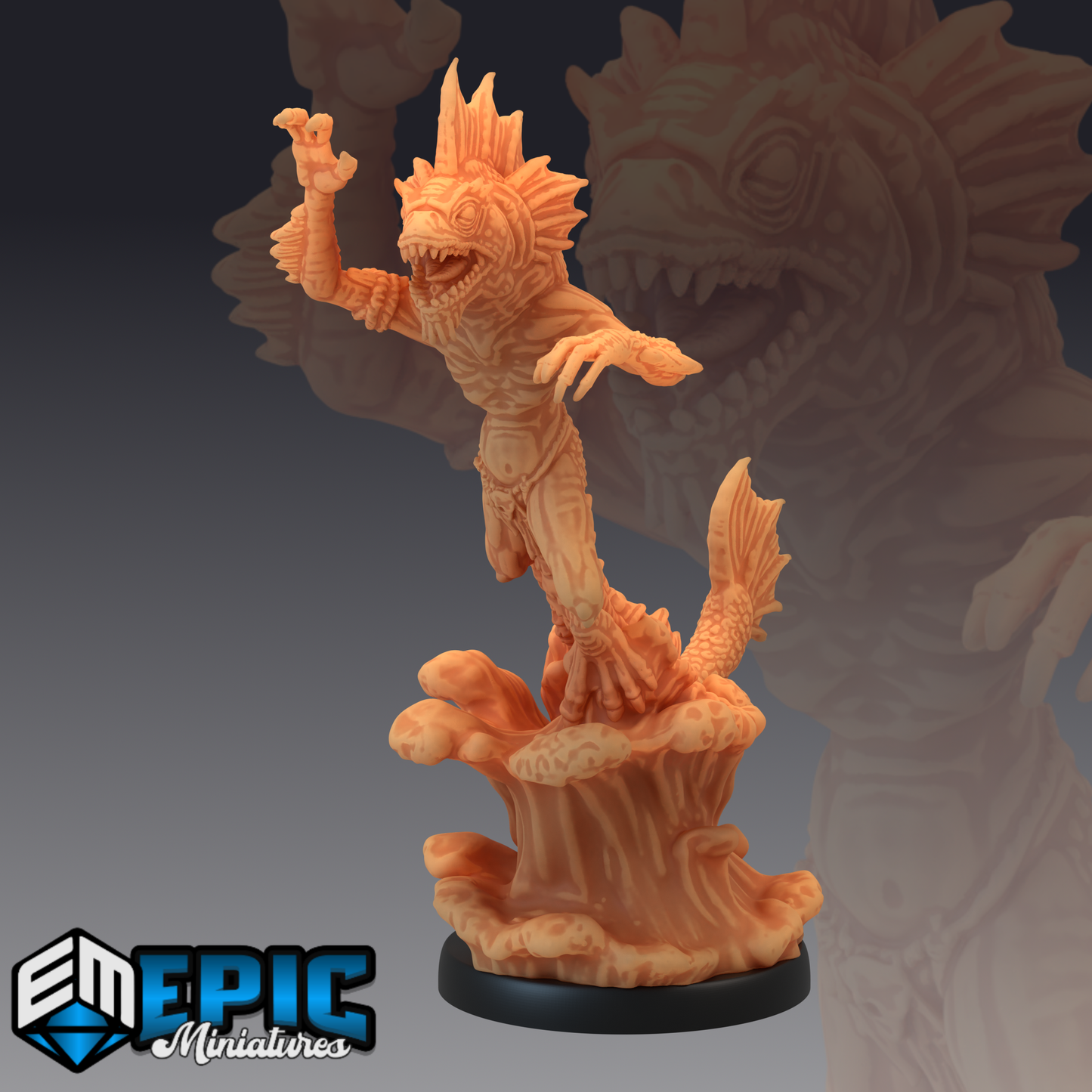 Fishfolk - #05 Endless Depth - Epic Miniatures | Lovecraft, Underwater, Fish People, Murloc