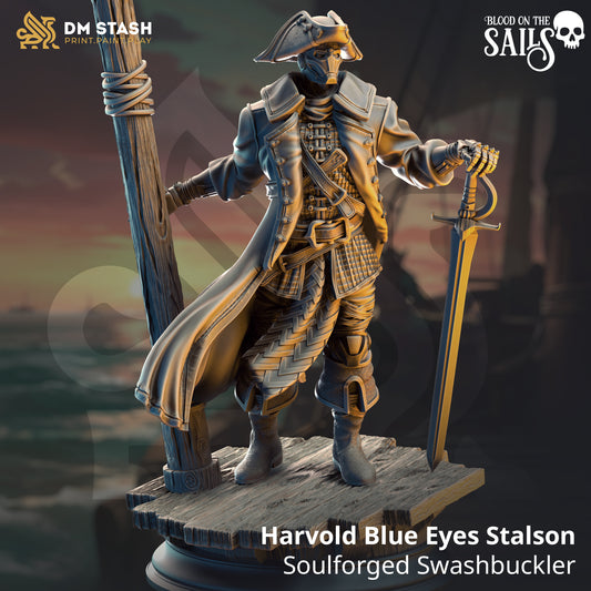 Harvold "Blue Eyes" Stalson - Soulforged Swashbuckler | DM Stash | Blood on the Sails