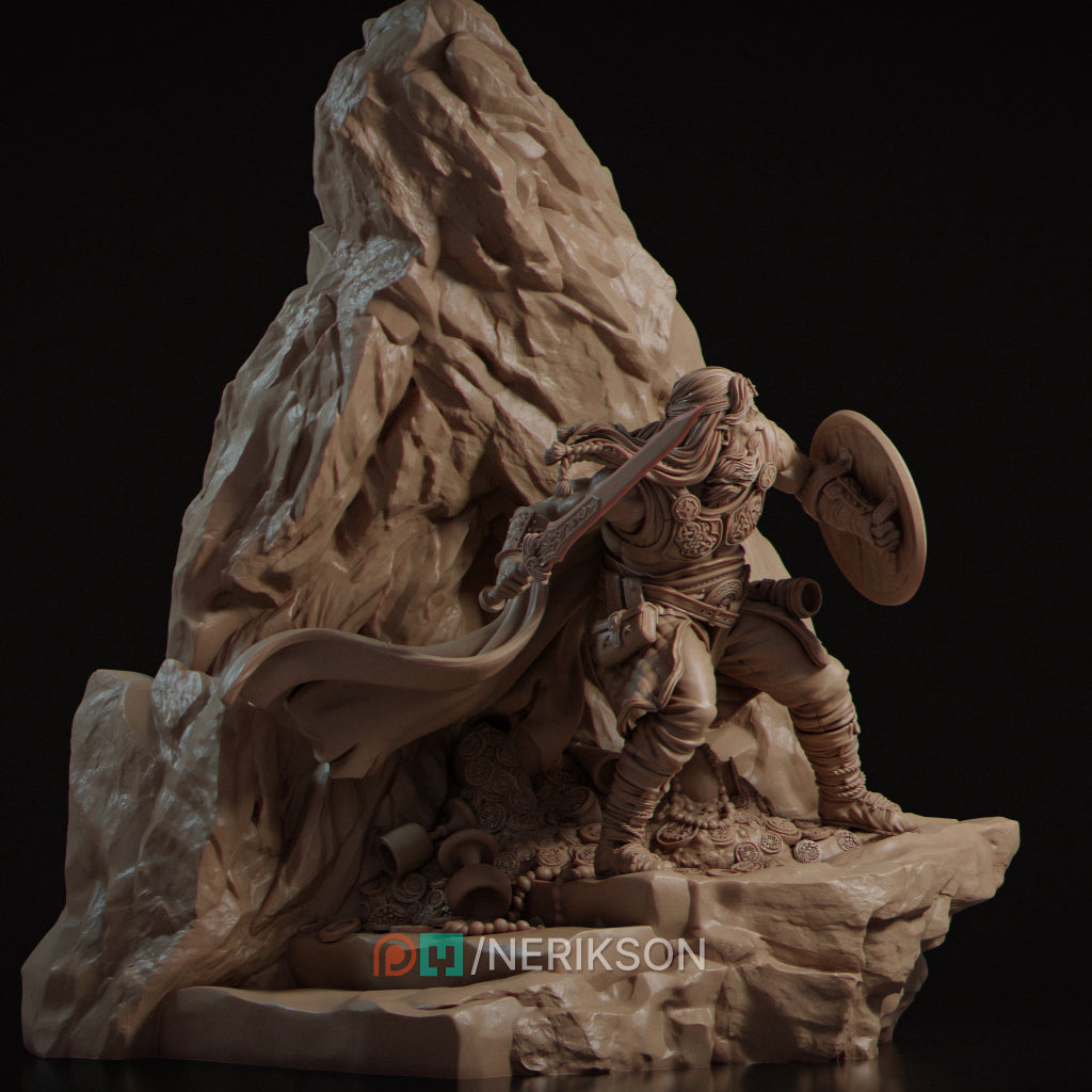 Beowulf – The Tragedy of Courage | Nerikson | 3D Printed Fantasy Miniature
