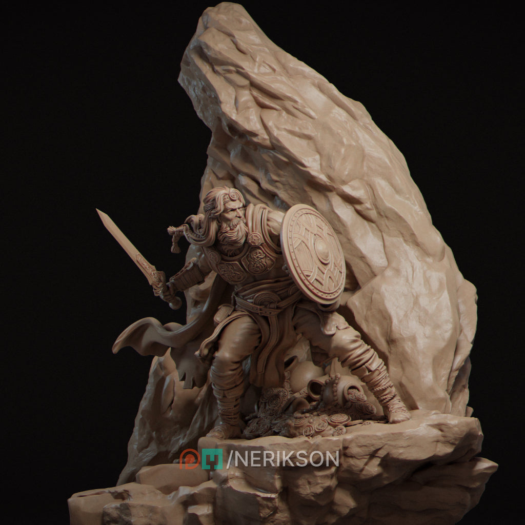Beowulf – The Tragedy of Courage | Nerikson | 3D Printed Fantasy Miniature