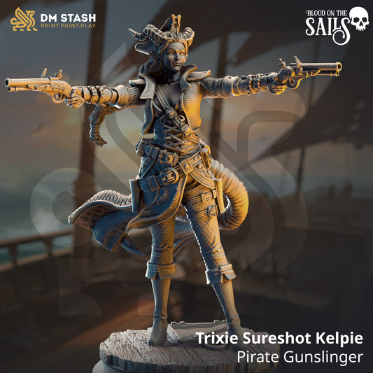 Trixie "Sureshot" Kelpie - Pirate Gunslinger | DM Stash | Blood on the Sails