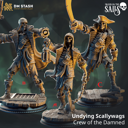 Undying Scallywags - Crew of the Damned Galleon | DM Stash | Blood on the Sails