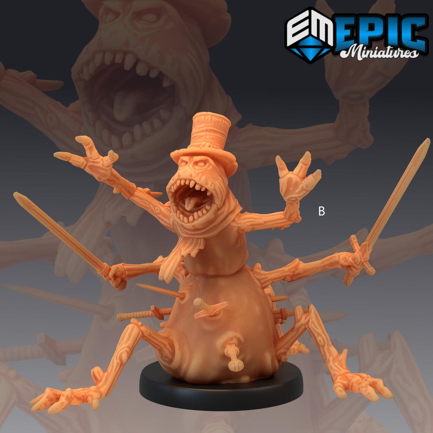 Animated Snowman - #08 Artic Nights - Epic Miniatures | Snowman Elemental | Frozen, Snow, Construct, Tundra, Ice, Arctic
