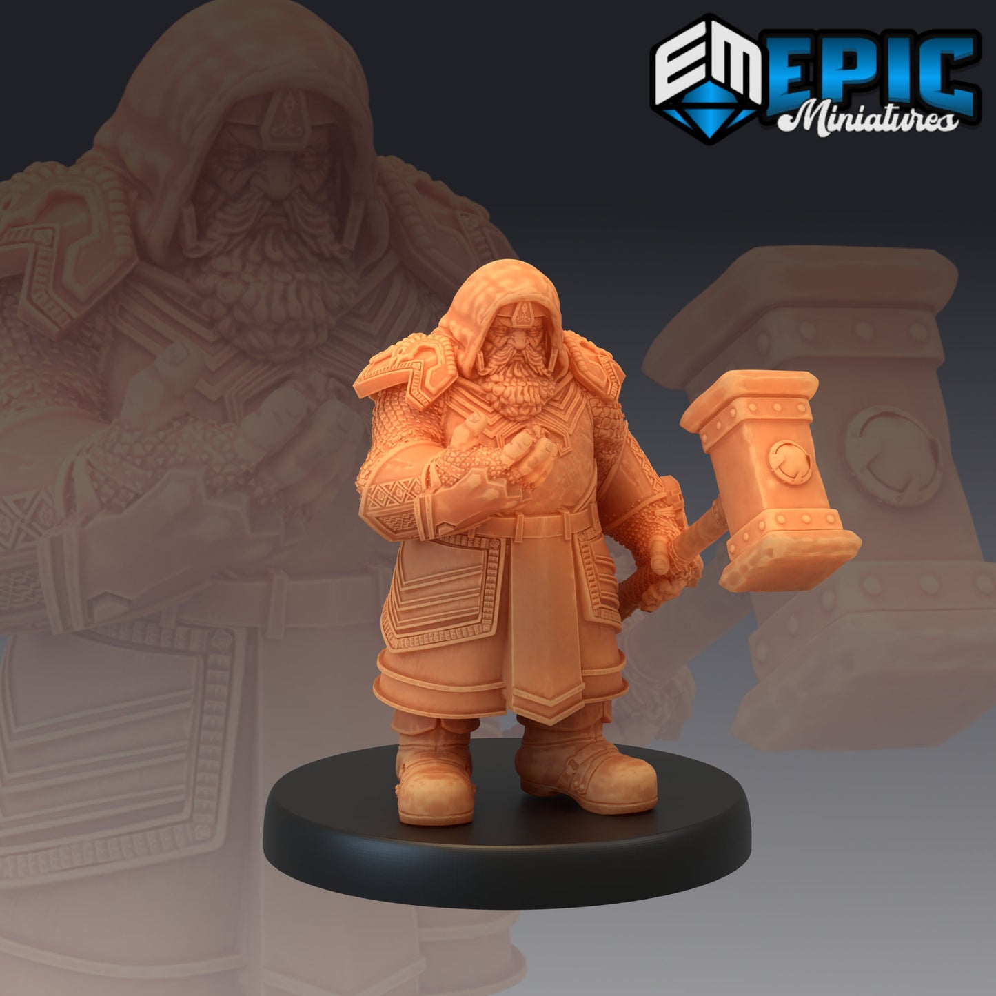 Nordic Dwarves - #08 Artic Nights - Epic Miniatures | Fighter | Norse | Ice | Snow | Arctic | Dwarf | Barbarian