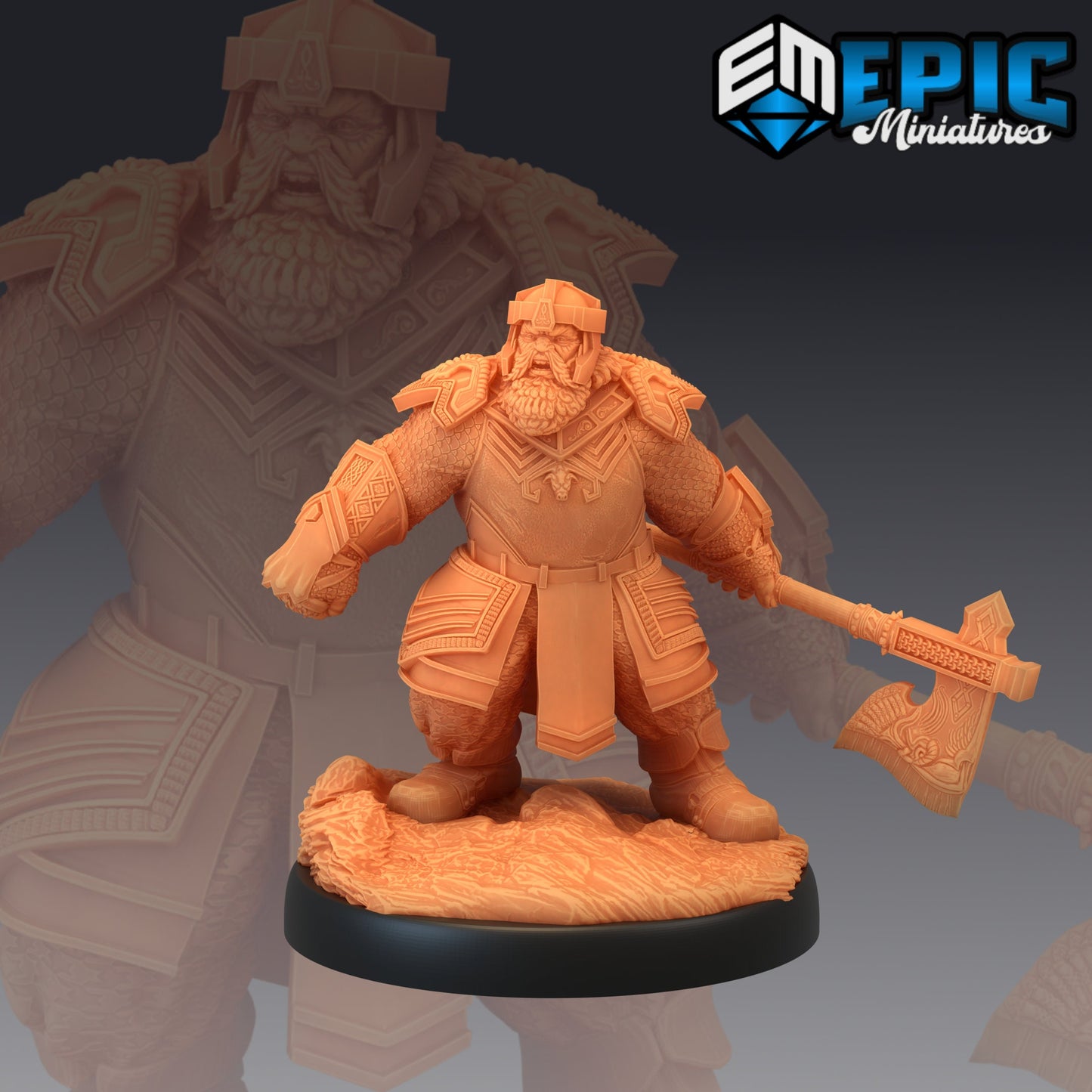 Nordic Dwarves - #08 Artic Nights - Epic Miniatures | Fighter | Norse | Ice | Snow | Arctic | Dwarf | Barbarian