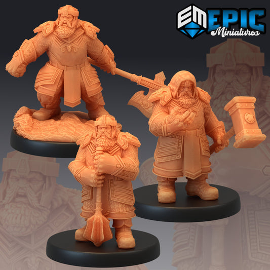Nordic Dwarves - #08 Artic Nights - Epic Miniatures | Fighter | Norse | Ice | Snow | Arctic | Dwarf | Barbarian