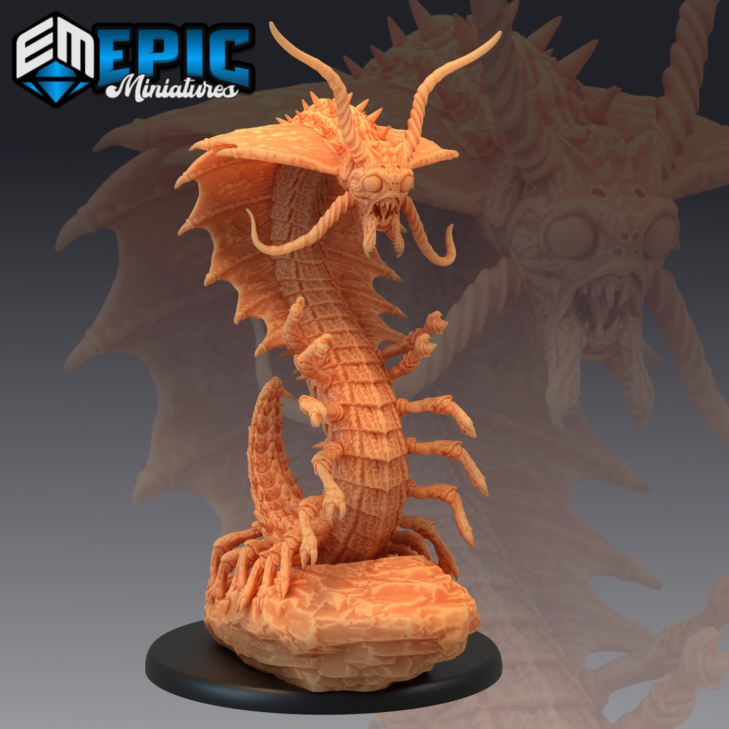 Remorhaz Series - Epic Miniatures | Large | Huge  | Frozen | Tundra | Ice | Arctic | Insect | Classic Monster
