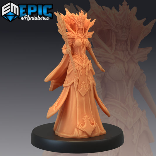 Snow Queen Series - Epic Miniatures | Large | Frozen | Tundra | Ice | Arctic | Elf | Elves | Royalty