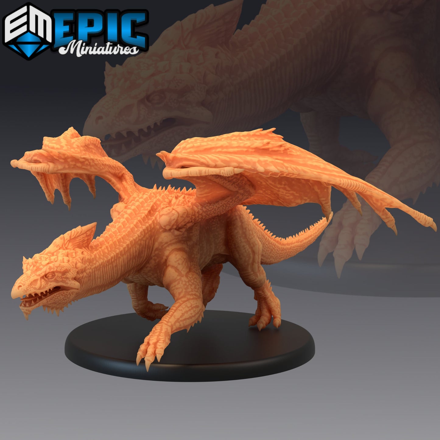 White Dragon Series - #08 Artic Nights - Epic Miniatures | Large | Huge | Gargantuan | Frozen | Tundra | Ice | Arctic