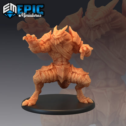 Dragonborn - Epic Miniatures | Half-Dragon | Warrior | Barbarian | Mount