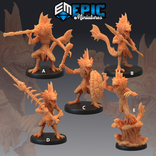 Fishfolk - #05 Endless Depth - Epic Miniatures | Lovecraft, Underwater, Fish People, Murloc