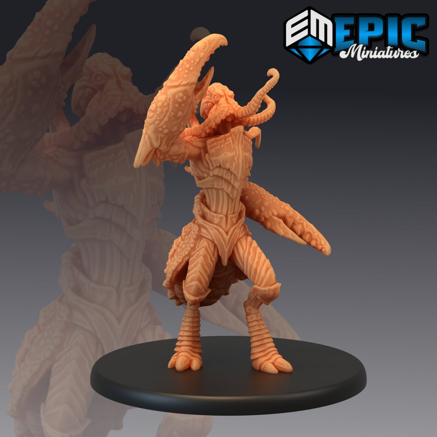 Octocrab - Epic Miniatures | Large | D&D | Lovecraft, Underwater, Crustacean, Claw