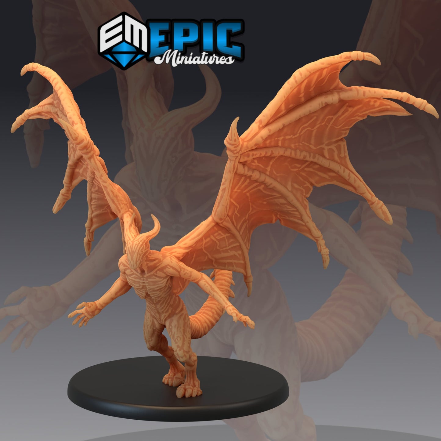 Night Gaunt Series - Epic Miniatures | Large | D&D | Lovecraft, Lovecraftian, Evil, Strahd, Gargoyle