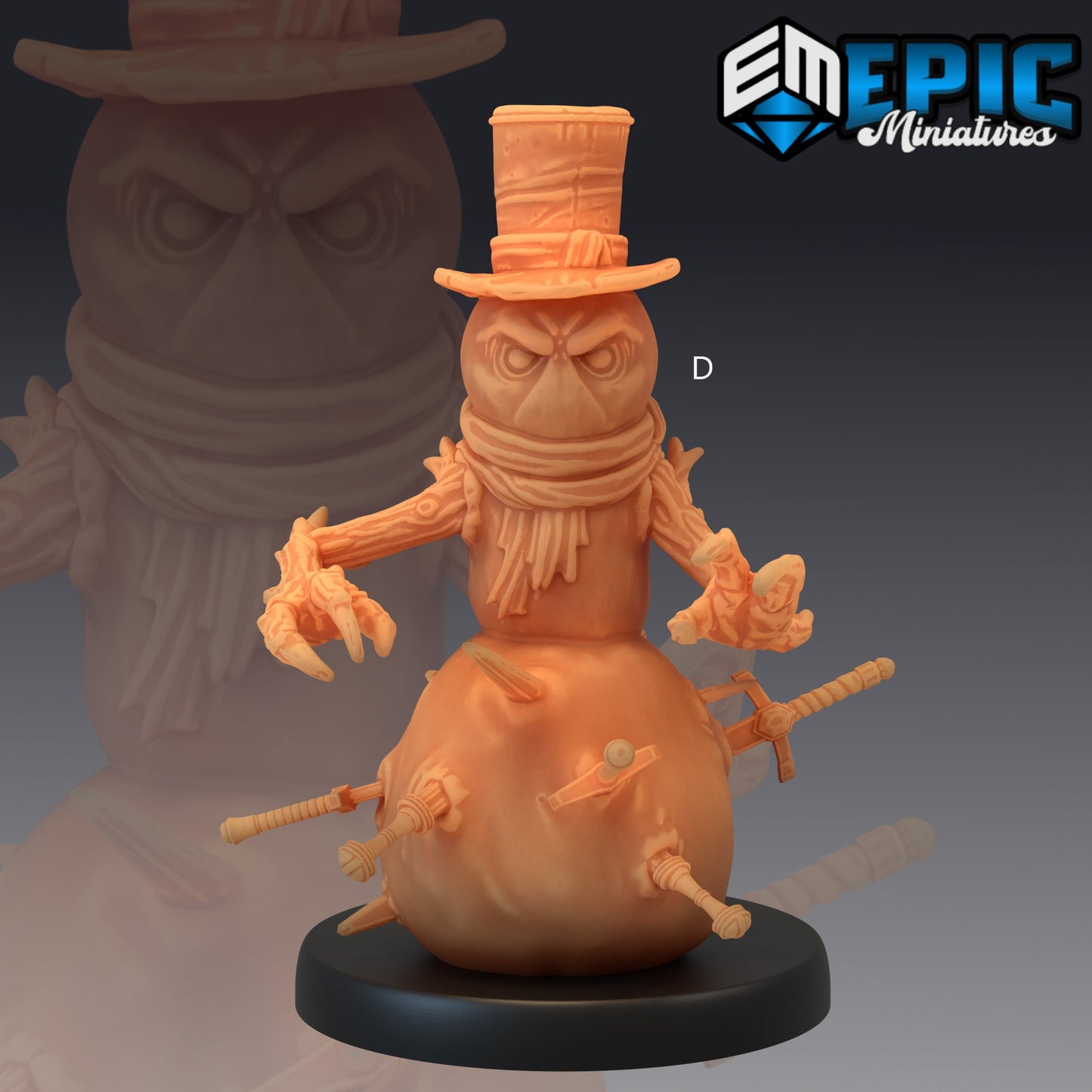 Animated Snowman - #08 Artic Nights - Epic Miniatures | Snowman Elemental | Frozen, Snow, Construct, Tundra, Ice, Arctic