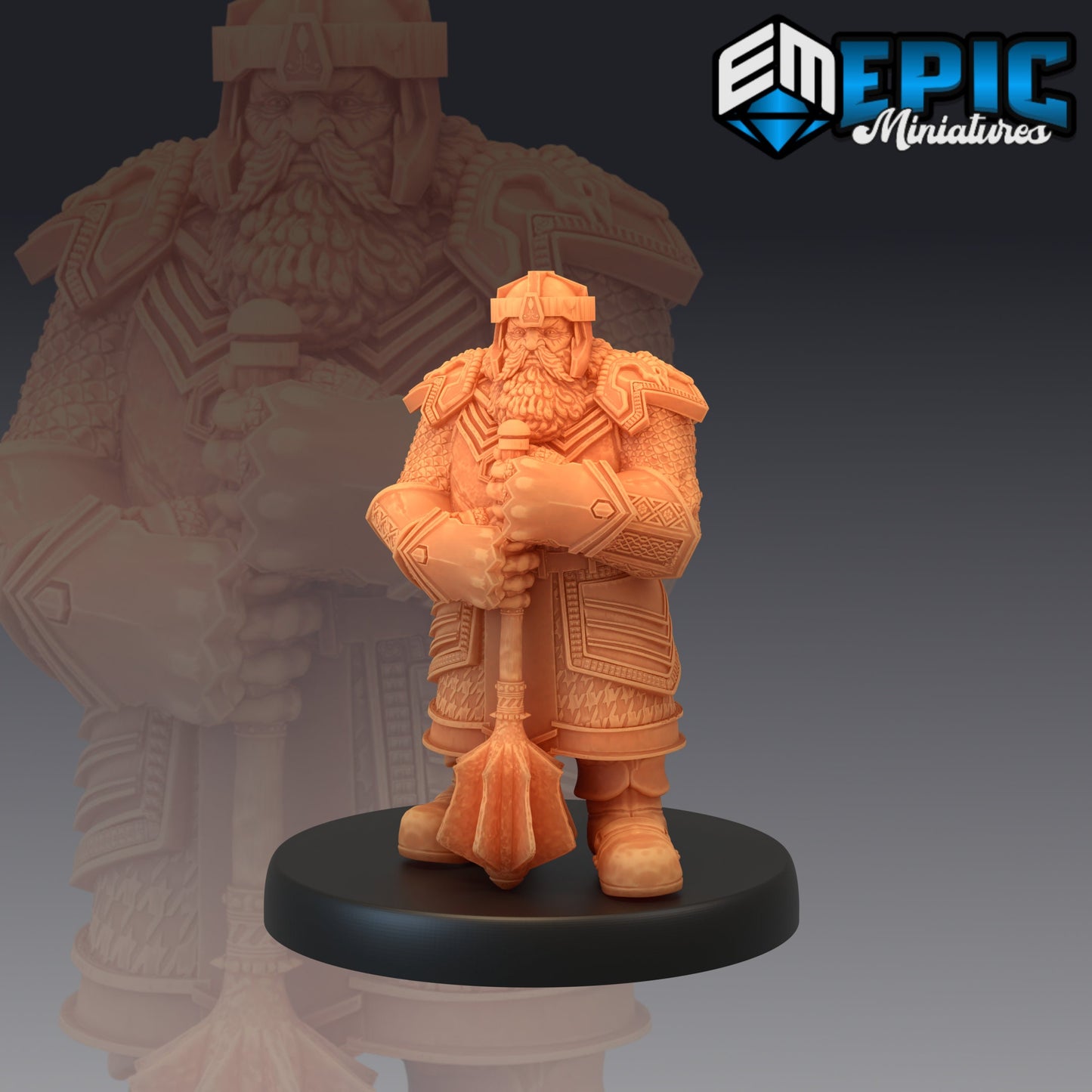 Nordic Dwarves - #08 Artic Nights - Epic Miniatures | Fighter | Norse | Ice | Snow | Arctic | Dwarf | Barbarian