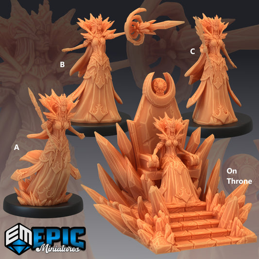 Snow Queen Series - Epic Miniatures | Large | Frozen | Tundra | Ice | Arctic | Elf | Elves | Royalty