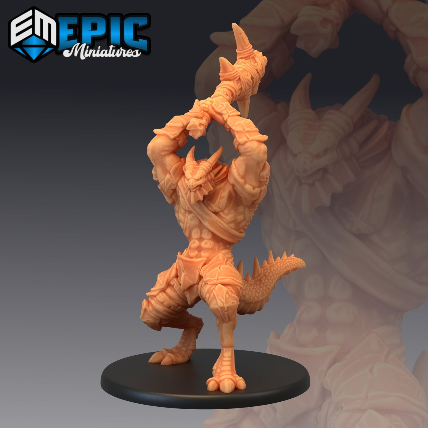 Dragonborn - Epic Miniatures | Half-Dragon | Warrior | Barbarian | Mount