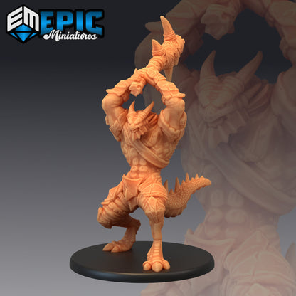 Dragonborn - Epic Miniatures | Half-Dragon | Warrior | Barbarian | Mount
