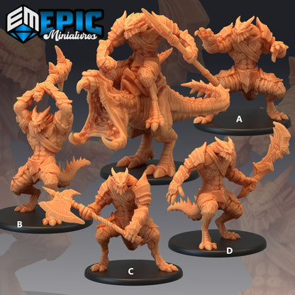 Dragonborn - Epic Miniatures | Half-Dragon | Warrior | Barbarian | Mount