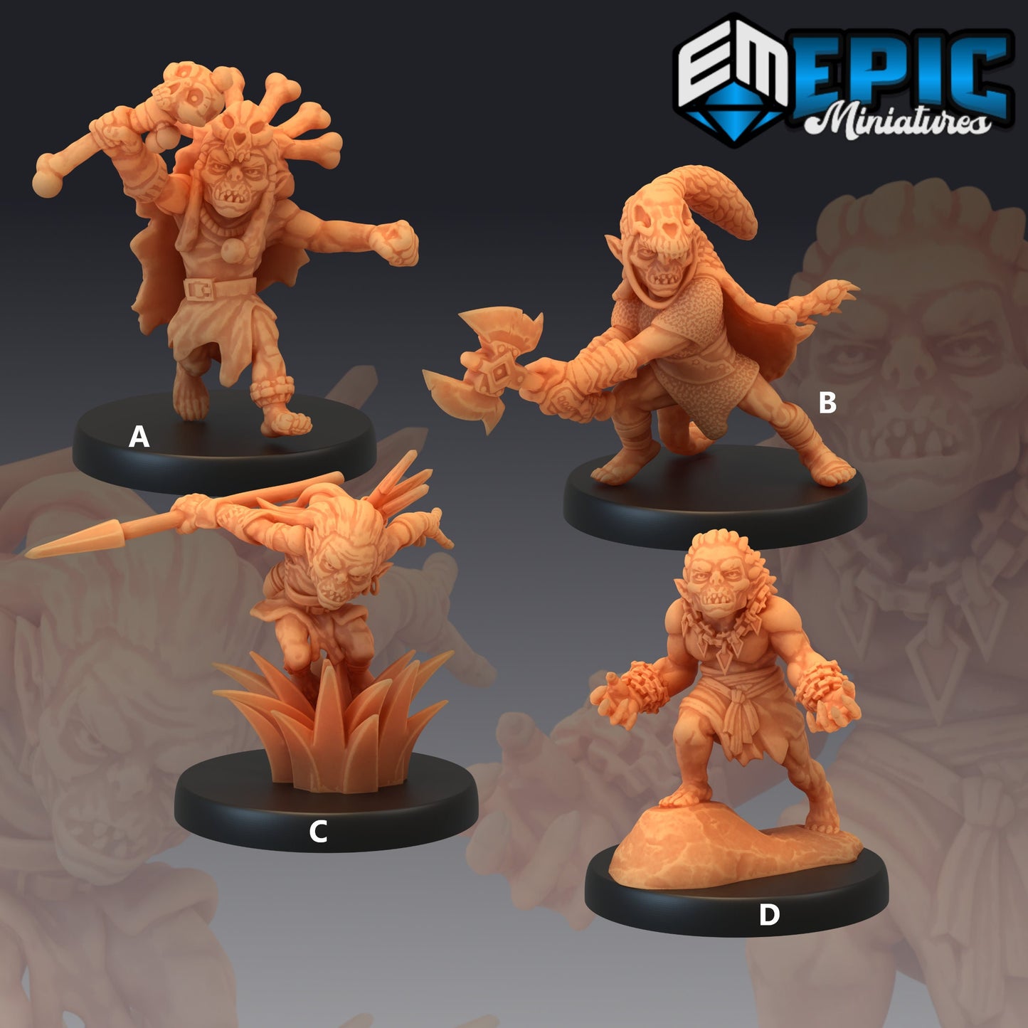 Goblins Series - Epic Miniatures | Shaman | Warrior | Scout | Classic Mobs