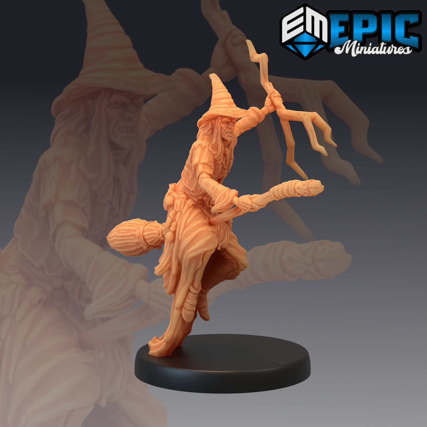 Green Hag - #108 Old Fables - Epic Miniatures | Corrupted Forest | Classic Mobs | Witch | Flying | Spellcaster