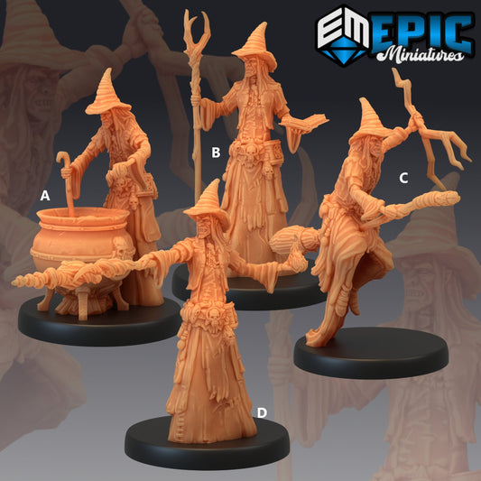 Green Hag - #108 Old Fables - Epic Miniatures | Corrupted Forest | Classic Mobs | Witch | Flying | Spellcaster