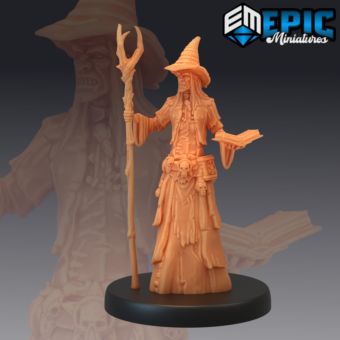 Green Hag - #108 Old Fables - Epic Miniatures | Corrupted Forest | Classic Mobs | Witch | Flying | Spellcaster