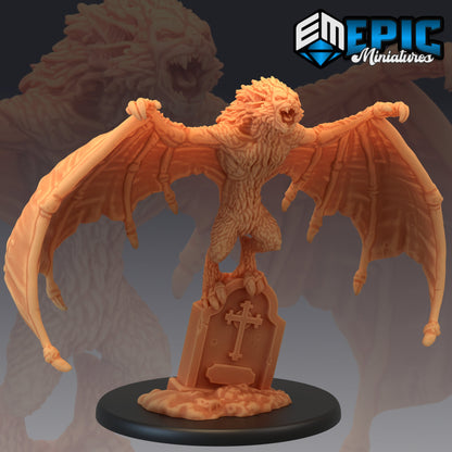 Giant Dire Bat Series - Epic Miniatures | Large | D&D | Giant Bat, Evil, Vampire, Count, Strahd, Dracula, Ravenloft
