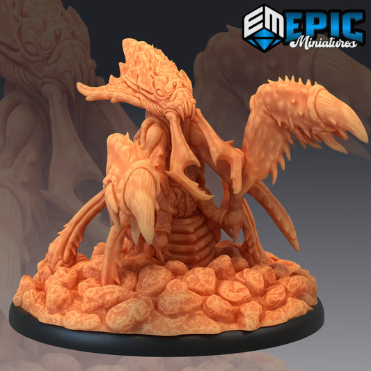 Ankheg Digging 331 - #13 Monster Rampage - Epic Miniatures | Crab, Insect, Monster, Beast, Digging, Dirt