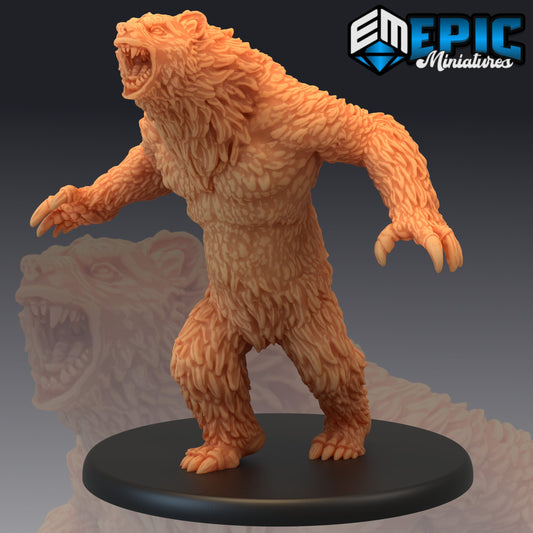 Werebear Roaring - Epic Miniatures | Man, Bear, Roaring