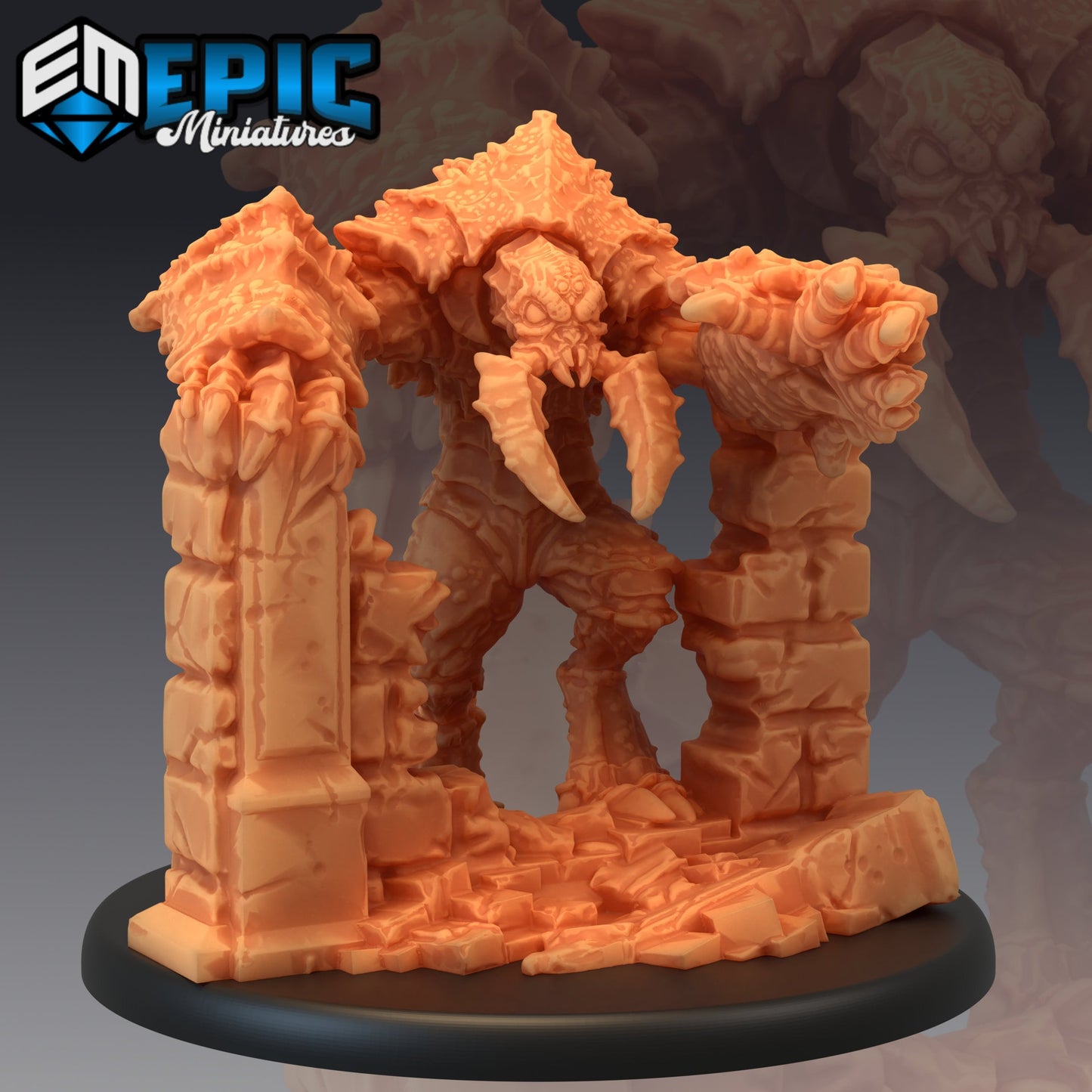 Umber Hulk Breaking Wall 354 - #13 Monster Rampage - Epic Miniatures | Insect, Beast, Breaking Walls