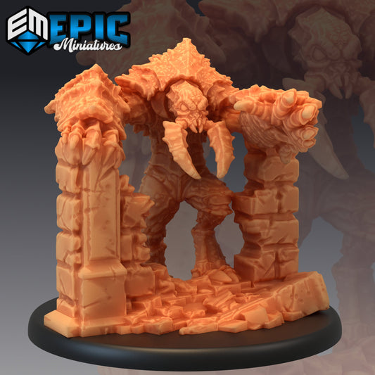 Umber Hulk Breaking Wall 354 - #13 Monster Rampage - Epic Miniatures | Insect, Beast, Breaking Walls
