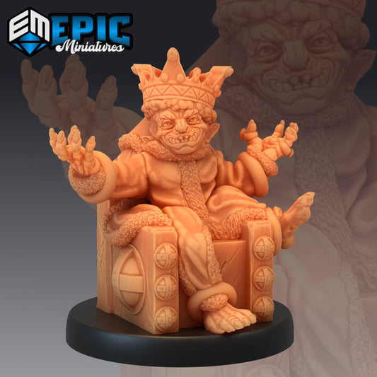 Goblin King 366 - #13 Monster Rampage - Epic Miniatures | Goblin, King, Throne