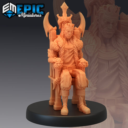 Corrupt King Throne - Epic Miniatures | Human, King, Corrupt, Throne, Chair, Set Piece